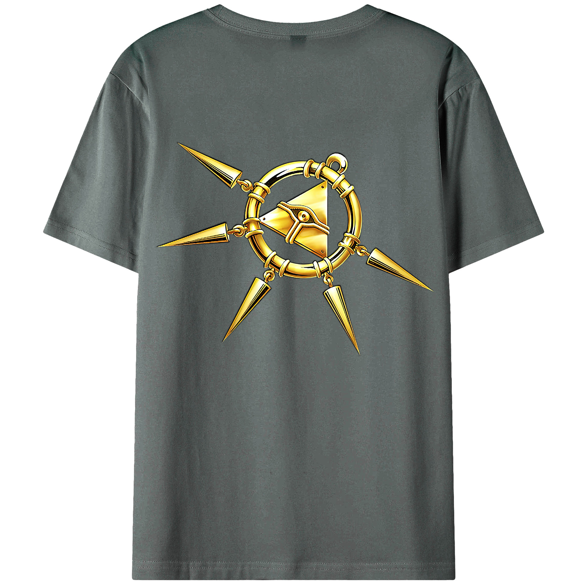 （画像用） 遊☆戯☆王 Yu-Gi-Oh! 綿100％ メンズ半袖Tシャツ（バックプリント） 通気性